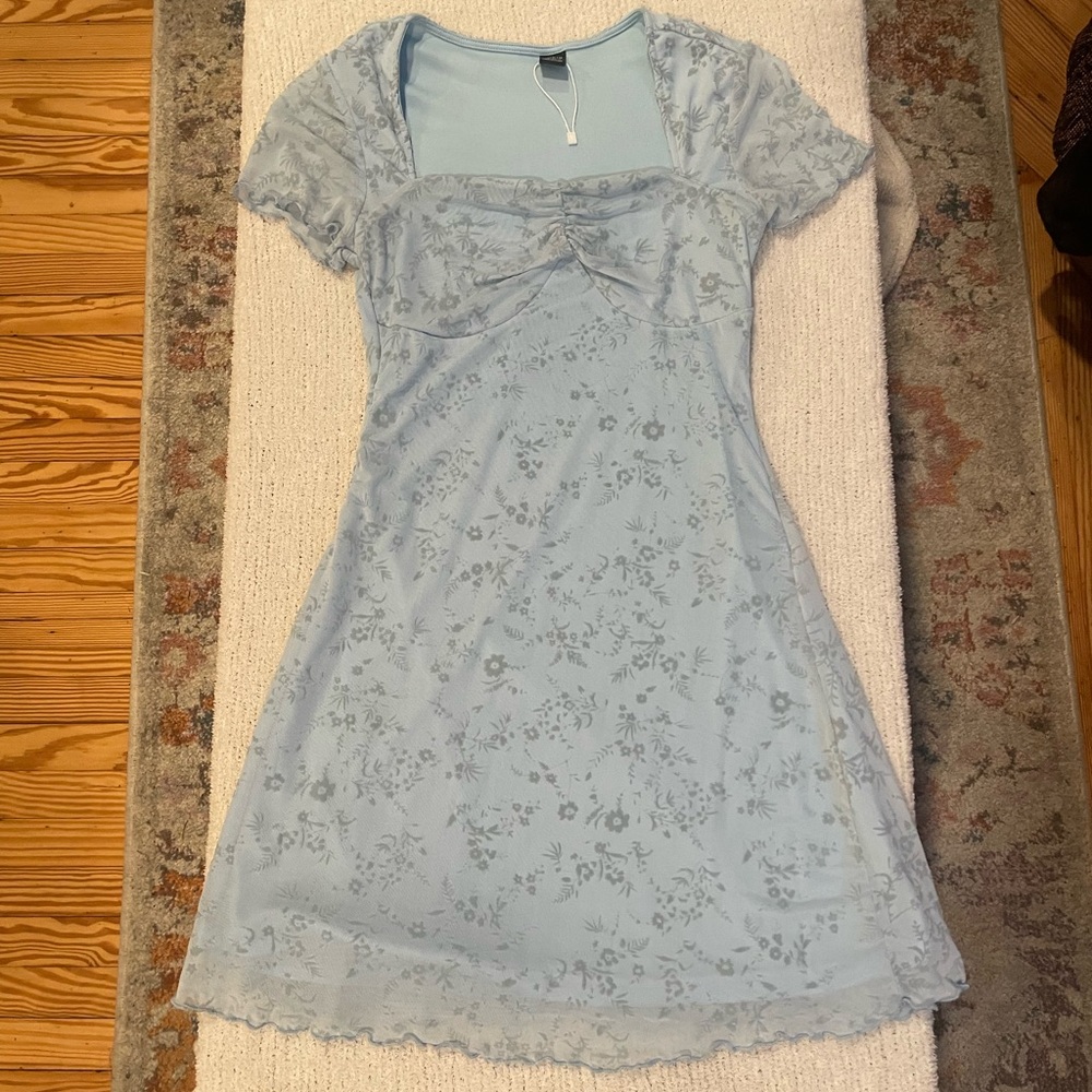 Floral Blue Dress